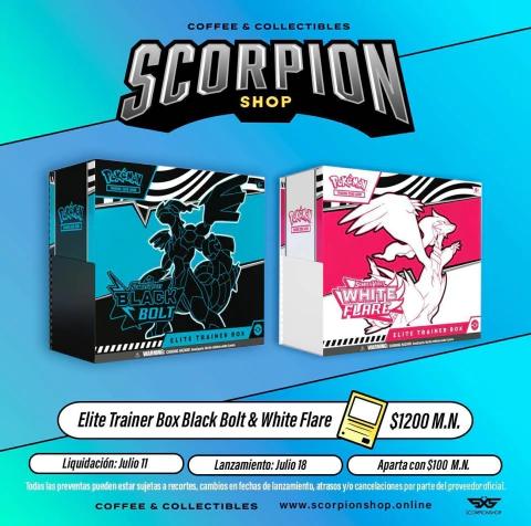 BLACK BOLT & WHITE FLARE Elite Trainer Box