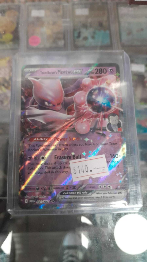 TEAM ROCKET S MEWTWO EX 081/182