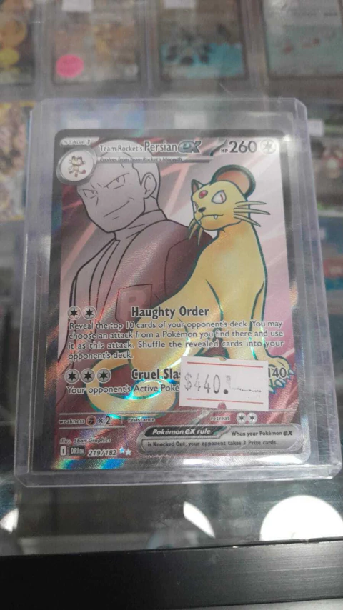 TEAM ROCKET S PERSIAN EX 219/182