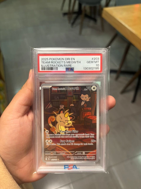 TEAM ROCKET S MEOWTH 203 PSA 10