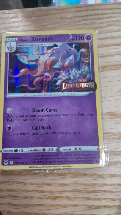 hisuian zoroark 076/196 - buy online