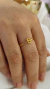 Anel Letra Personalizada Banhado no Ouro 18 K - comprar online