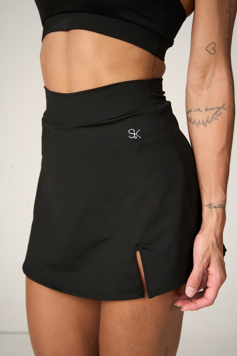 Short Saia Fenda Preta - comprar online