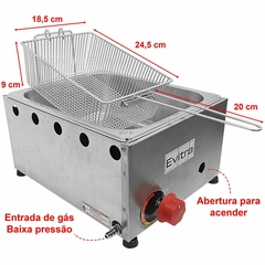 Fritador para Batata Frita 1 Cuba em Inox a gás - comprar online