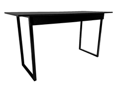 Mesa De Pc Industrial Pé De Metal E Madeira 120x45 Ferro