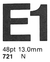 Letraset Decalque 25 X 38cm Letras Adesiva 13.0mm Altura 721 - comprar online