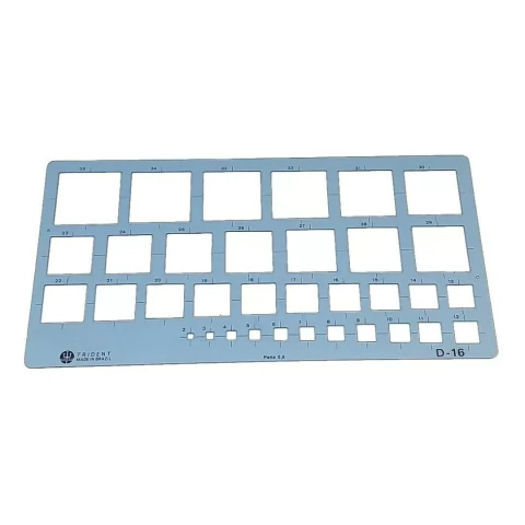 Gabarito Trident Desenho Quadrados D-16