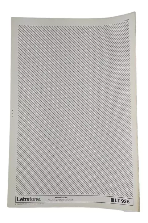 Letraset Letratone 25 X 38cm Retícula Adesiva 926