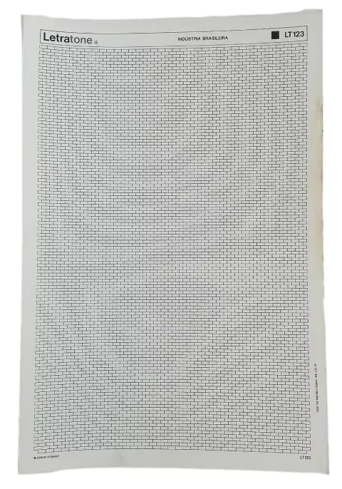 Letraset Letratone Retícula Adesiva 25 X 38cm Ref. 123
