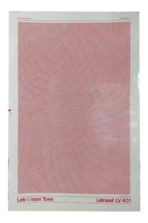 Letrasvision Tone Letraset Retícula Adesiva Folha 25x38cm LV401 Vermelho