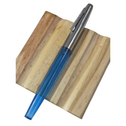 Antiga Caneta Tinteiro Sheaffer 007 Azul Translúcido - Nova