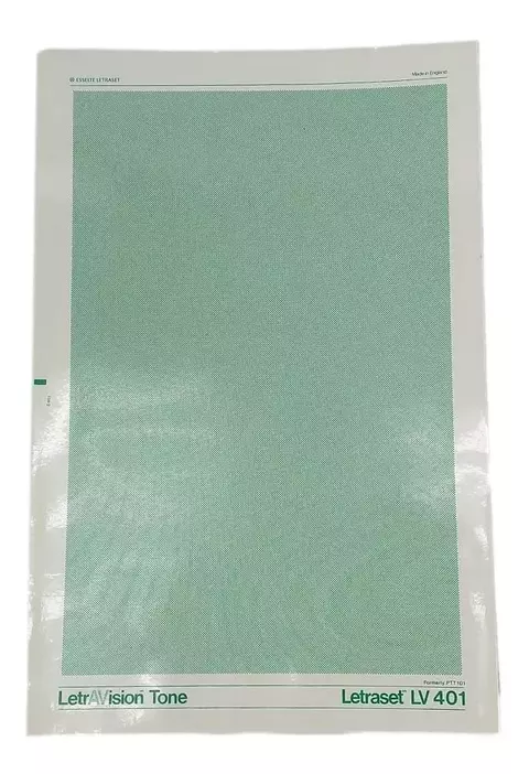 Letrasvision Tone Letraset Retícula Adesiva Folha25x38cm LV401 Verde