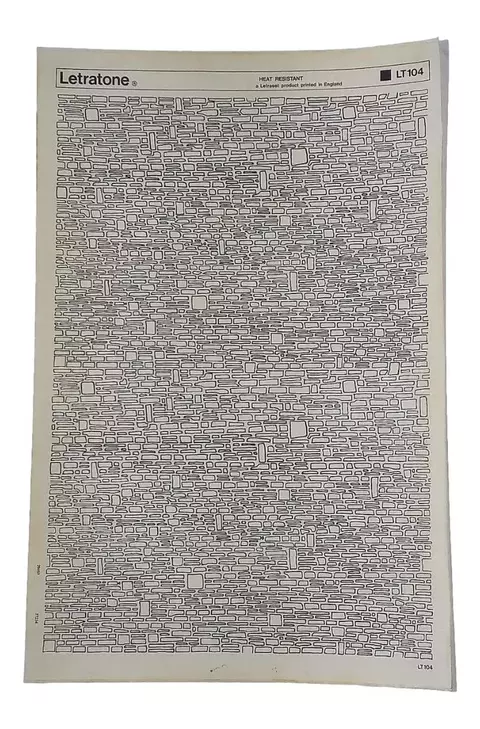 Letraset Letratone Retícula Adesiva Folha 25 X 38cm Ref. 104