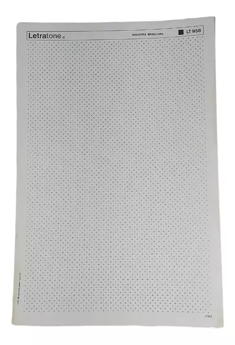 Letraset Letratone 25 X 38cm Retícula Adesiva 958