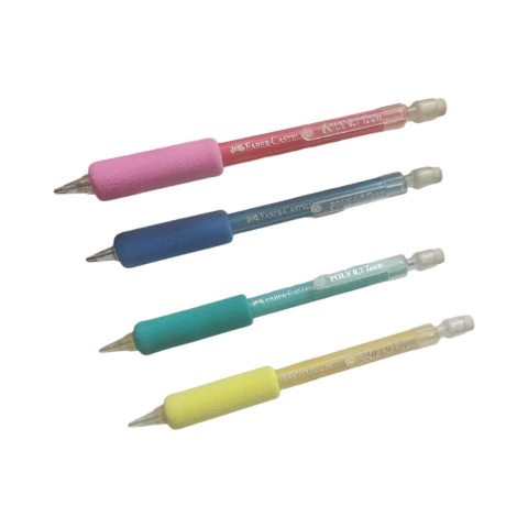 4 Antigas Lapiseiras 0.7mm da Faber Castell Poly Teen Grip