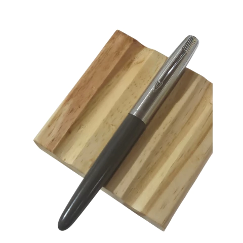 Antiga Caneta Tinteiro Parker 21 - Corpo Cinza - Nova