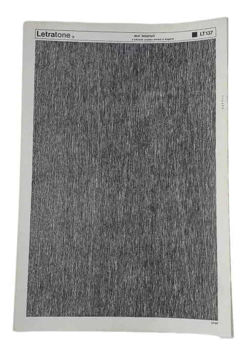 Letraset Letratone 25 X 38cm Retícula Adesiva 137