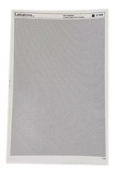 Letraset Letratone Retícula Adesiva Folha 25 X 38cm Ref. 925
