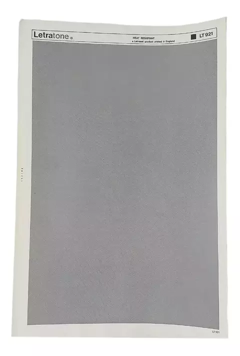 Letraset Letratone 25 X 38cm Retícula Adesiva 921