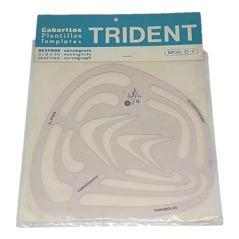 Gabarito Desenho Curvógrafo Trident D-7