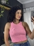 Cropped Canelado Pink - Cia Six - comprar online
