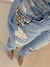 Calça Jeans Rasgada com Elastano Strass - Zara na internet