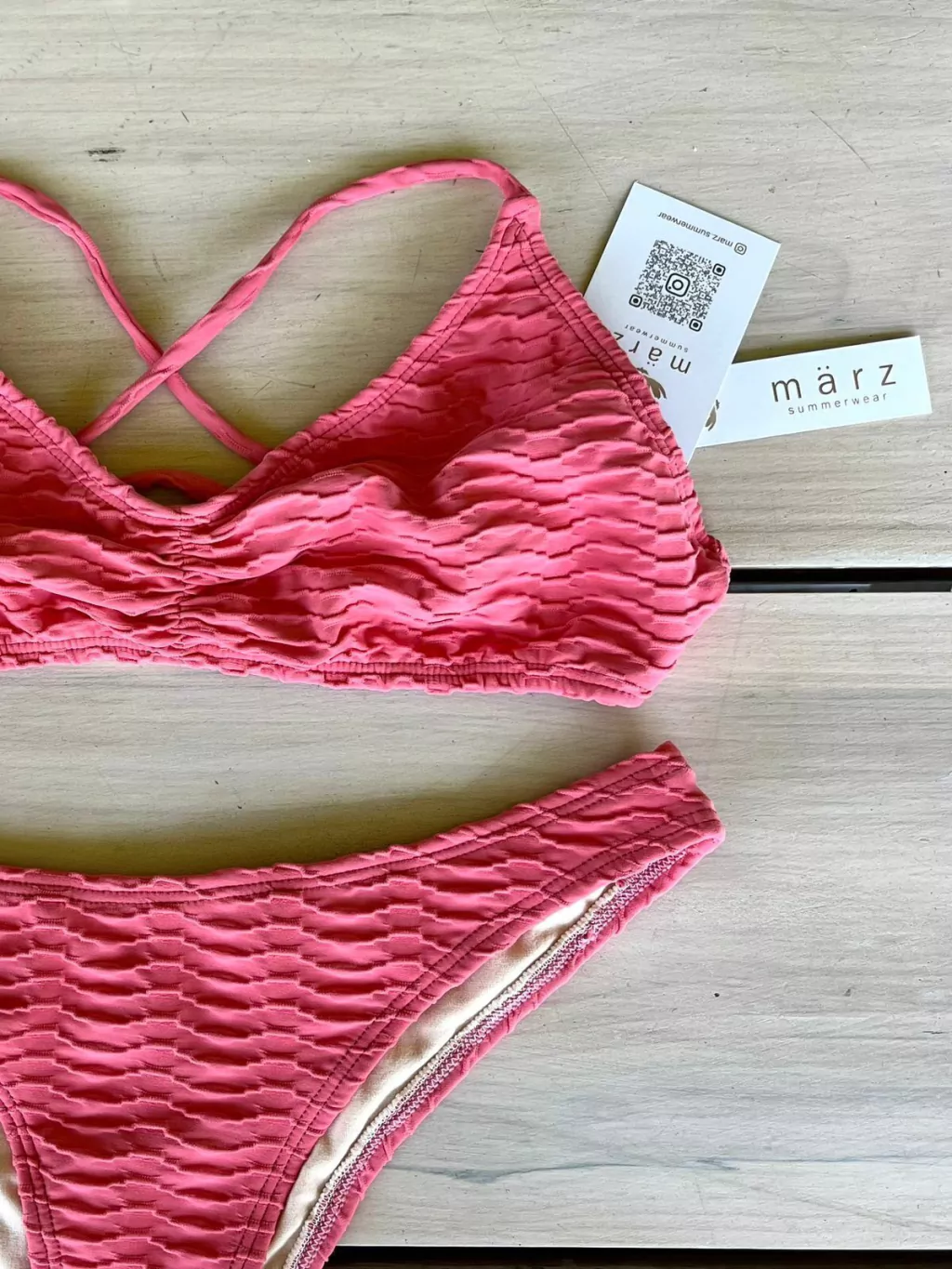 Bikini Milly - Rosa Coral Texturada
