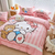 Imagem do Sanrio Hello Kitty Conjunto de Cama, todo de algodão, 3 ou 4 peças. Capa de Colcha