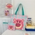 Bolsa de lona Hello Kitty, zíperh, grande capacidade, bolsa de ombro e Necessaire 2 peças - comprar online