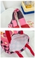 Imagem do Bolsa de lona Hello Kitty, zíperh, grande capacidade, bolsa de ombro e Necessaire 2 peças