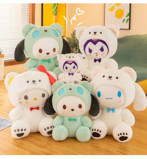 Sanrio Hello Kitty, Pochacco, Cinnamoroll e Kuromi de Pelúcia Sanrio fofo, 25cm / 35cm / 45cm