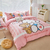 Sanrio Hello Kitty Conjunto de Cama, todo de algodão, 3 ou 4 peças. Capa de Colcha