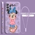 Capa de telefone com cordinha Minnie para Samsung Galaxy A73 A54 A34 A53 A33 A52 A32 A22 A71 A51 A21S 4G 5G