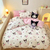 Sanrio Hello Kitty Conjunto de Cama, todo de algodão, 3 ou 4 peças. Capa de Colcha - Bailarina de Papel