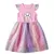 Vestido de Festa Aristogata Marie, vestido de malha infantil, manga curta
