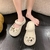 Sandálias femininas, chinelos de plataforma plana slides macio e confortável. - comprar online