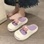 Sandálias femininas, chinelos de plataforma plana slides macio e confortável. - Bailarina de Papel