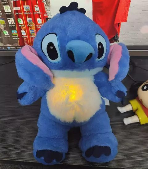 Stitch que respira, Angel, Urso que respira, Acalma Ansiedade. Calmante. Com Luz e Som