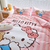 Sanrio Hello Kitty Conjunto de Cama, todo de algodão, 3 ou 4 peças. Capa de Colcha - loja online