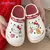 Imagem do Crocs de EVA Hello Kitty de Sola Grossa antiderrapante, Tamanho já Convertido ao Padrão BR