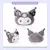 Almofada Sanrio Kuromi My Melody Star Party Stuffed Toy Plushier Almofada 30cm - loja online