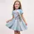 Vestido Frozen Elsa Disney de Manga Curta. Fantasia. Vestido Aniversário - loja online