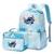 Mochila Disney Lilo Stitch Multibolsos 2 peças com lancheira Mochila Mochilas e - Bailarina de Papel