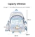 Sanrio Mochila para Crianças, Cinnamoroll Mochila Preto e Azul - Bailarina de Papel