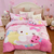 Sanrio Hello Kitty Conjunto de Cama, todo de algodão, 3 ou 4 peças. Capa de Colcha - loja online