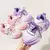 Tênis Sanrio Hello Kitty Kuromi esportivos antiderrapantes. Tamanho já convertido ao padrão BR - Bailarina de Papel