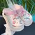 Crocs de EVA Hello Kitty de Sola Grossa antiderrapante, Tamanho já Convertido ao Padrão BR