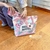 Bolsa de lona Hello Kitty, zíperh, grande capacidade, bolsa de ombro e Necessaire 2 peças na internet