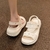 Sandálias femininas, chinelos de plataforma plana slides macio e confortável. na internet