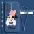 Capa de telefone com cordinha Minnie para Samsung Galaxy A73 A54 A34 A53 A33 A52 A32 A22 A71 A51 A21S 4G 5G - Bailarina de Papel
